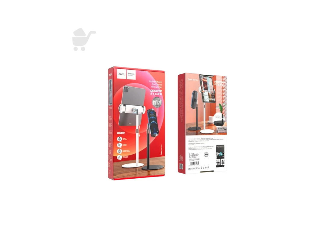 Hoco Aluminum Mobile & Tablet Retractable Desktop Stand - DH09 Hoco Aluminum Mobile & Tablet Retractable Desktop Stand - DH09